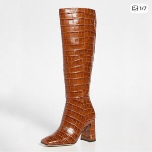 Sam Edelman Croc Knee-High Boots